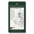 Następne zdjęcie produktu Ołówek grafitowy Castell 9000, blaszane pudełko 12 szt. Faber-Castell 119065