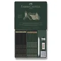 Ołówek grafitowy Faber-Castell 115224 Pitt Monochrome Graphite zestaw 20 sztuk