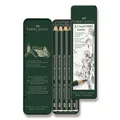 Ołówek grafitowy Faber-Castell Castell 9000 Jumbo 5 szt., metalowa puszka