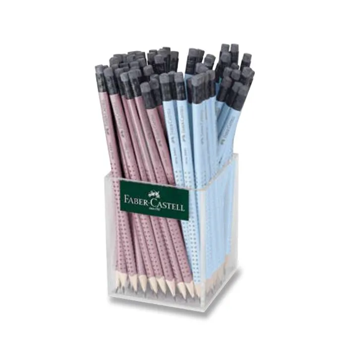 Główne zdjęcie produktu Grafitová tužka Faber-Castell Grip 2001 s pryží stojánek, 72 ks