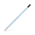 Ołówek grafitowy Faber-Castell Grip 2001 z gumką, twardość B, błękitny