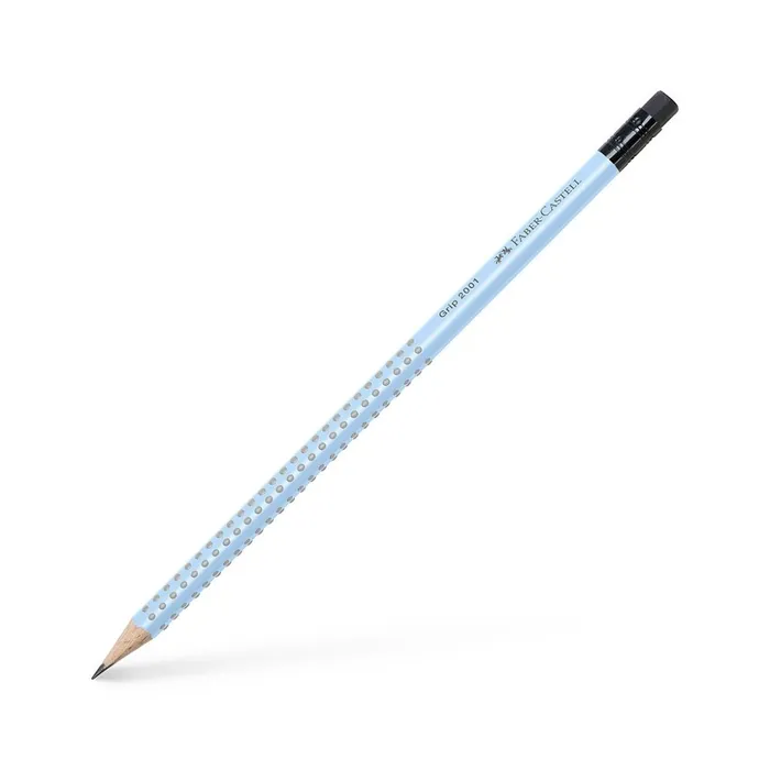 Główne zdjęcie produktu Grafitová tužka Faber-Castell Grip 2001 s pryží tvrdost B, sky blue
