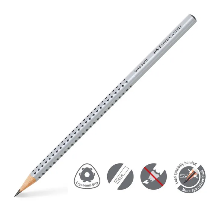 Główne zdjęcie produktu Grafitová tužka Faber-Castell Grip 2001 tvrdost B (číslo 2)