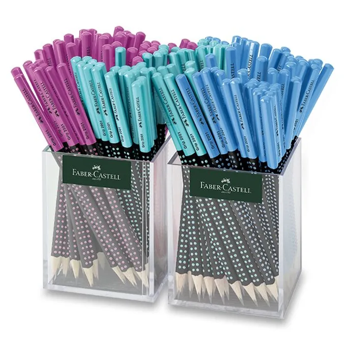Główne zdjęcie produktu Grafitová tužka Faber-Castell Grip 2001 Two Tone stojánek, 144 ks