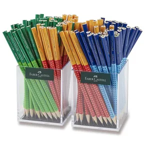 Szara ołówek Faber-Castell Grip 2001 Two Tone stojak, 144 szt.