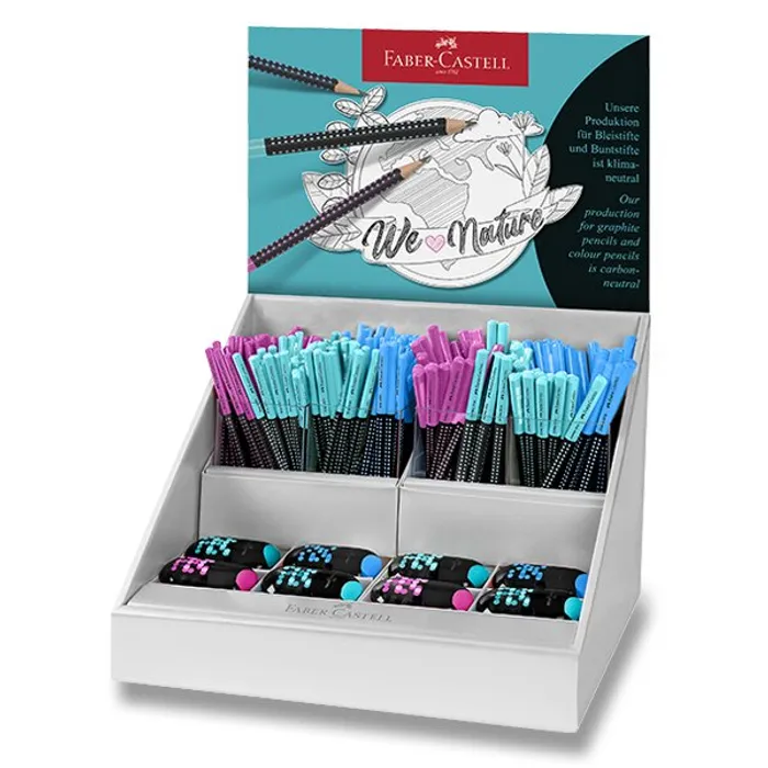 Główne zdjęcie produktu Grafitová tužka Faber-Castell Grip Two Tone stojánek, 72 ks