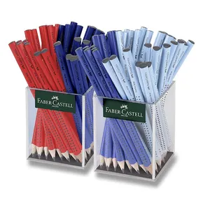 Szara ołówkowa kredka Faber-Castell Jumbo Grip w stojaku, 72 szt.