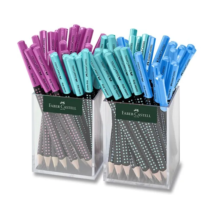 Główne zdjęcie produktu Grafitová tužka Faber-Castell Jumbo Grip Two Tone stojánek, 72 ks