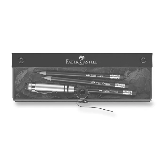 Główne zdjęcie produktu Grafitová tužka Faber-Castell Perfektní tužka 3 ks, černá
