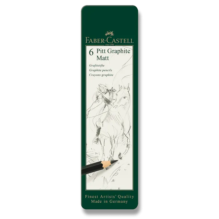 Główne zdjęcie produktu Grafitová tužka Faber-Castell Pitt Graphite Matt sada 6 ks