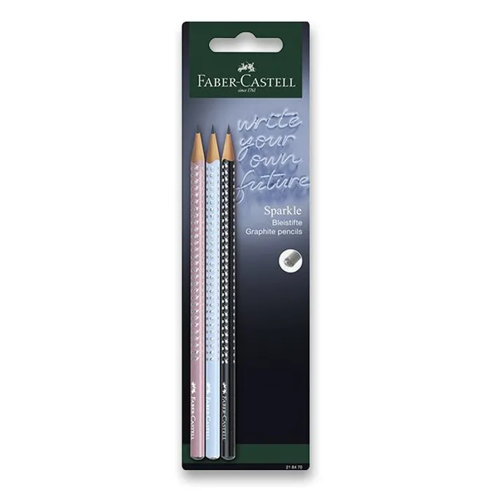 Główne zdjęcie produktu Grafitová tužka Faber-Castell Sparkle 3 ks