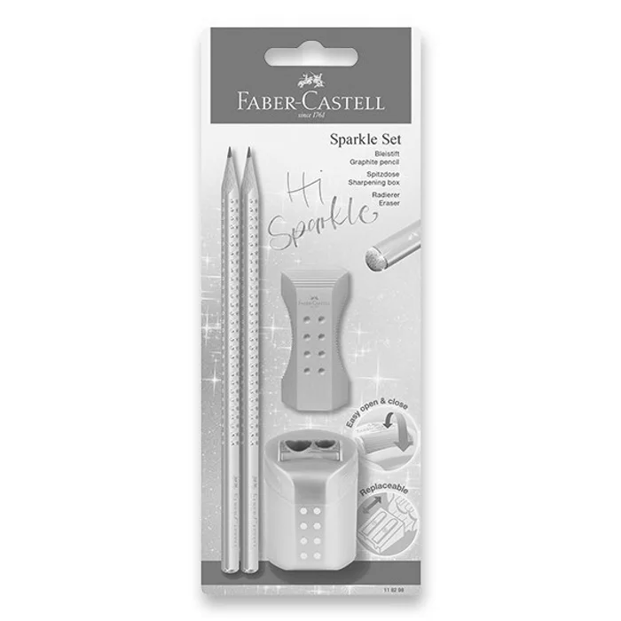 Główne zdjęcie produktu Grafitová tužka Faber-Castell Sparkle Cosmic Rose set 4 ks