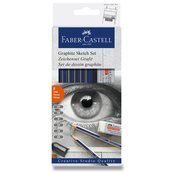 Główne zdjęcie produktu Grafitová tužka Goldfaber, sada 8ks Faber Castell (114000)