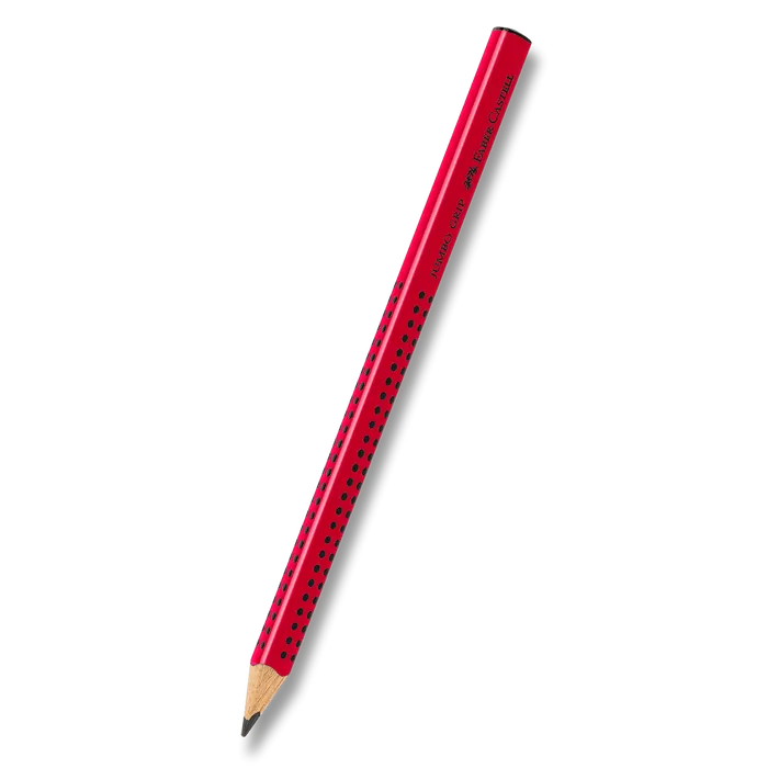 Główne zdjęcie produktu Grafitová tužka Grip Jumbo B, červená   Faber Castell 111921