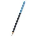 Grafitowy ołówek Grip Two Tone, niebieski / czarny, Faber-Castell 517010