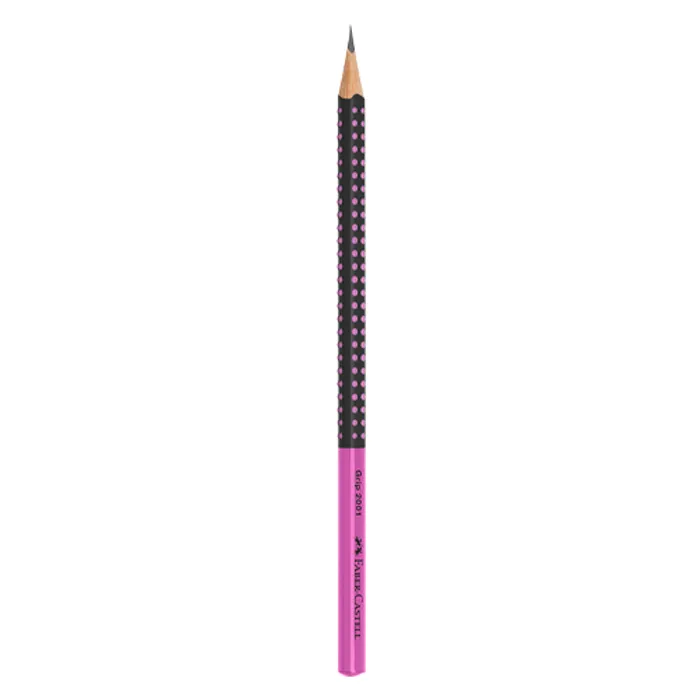 Główne zdjęcie produktu Grafitová tužka Grip Two Tone, růžová / černá Faber-Castell 517011