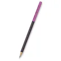 Grafitowy ołówek Grip Two Tone, różowy/czarny Faber-Castell 517011