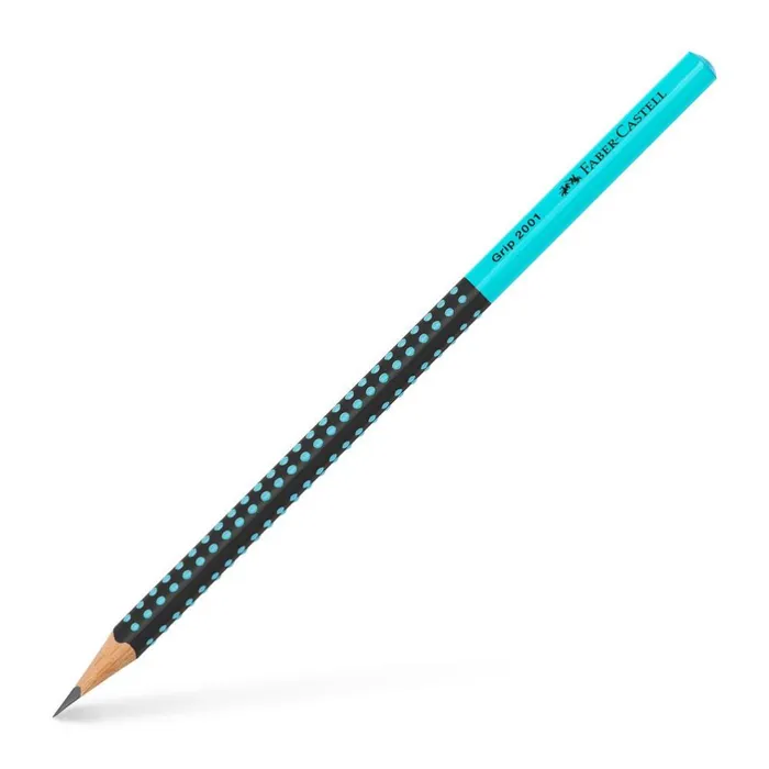 Główne zdjęcie produktu Grafitová tužka Grip Two Tone, tyrkysová / černá Faber-Castell 517012
