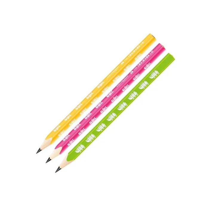 Główne zdjęcie produktu Grafitová tužka KEYROAD Neon Jumbo,trojhranná - HB,mix barev