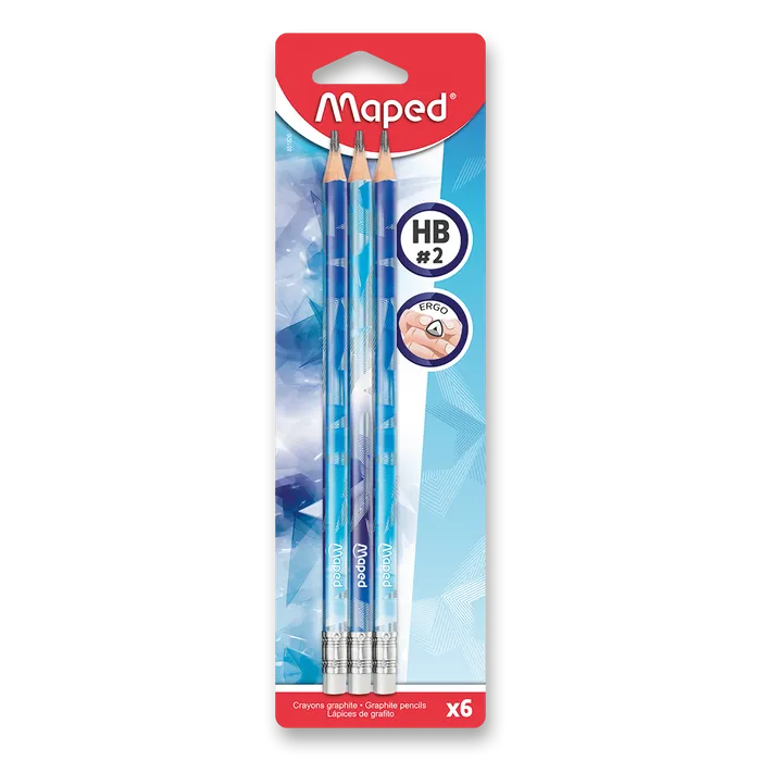 Główne zdjęcie produktu Grafitová tužka Maped Arctic - 6 ks, tvrdost HB, blistr
