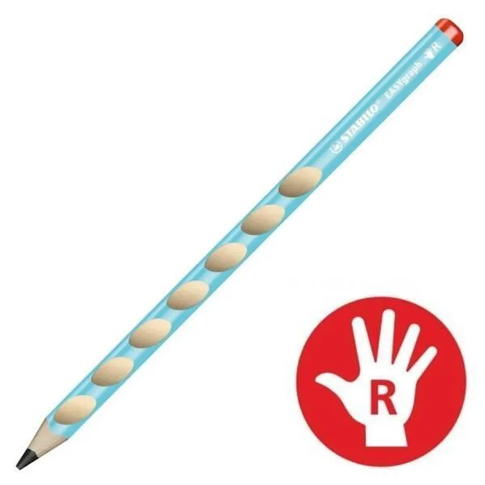 Główne zdjęcie produktu Grafitová tužka pro praváky - STABILO EASYgraph modrá - HB [1 ks]