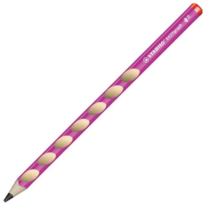 Główne zdjęcie produktu Grafitová tužka pro praváky - STABILO EASYgraph růžová - HB [1 ks]