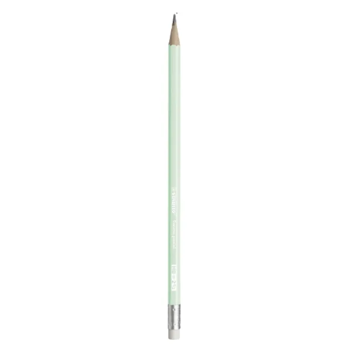 Główne zdjęcie produktu Grafitová tužka s pryží STABILO Swano Pastel HB pastlel zelená