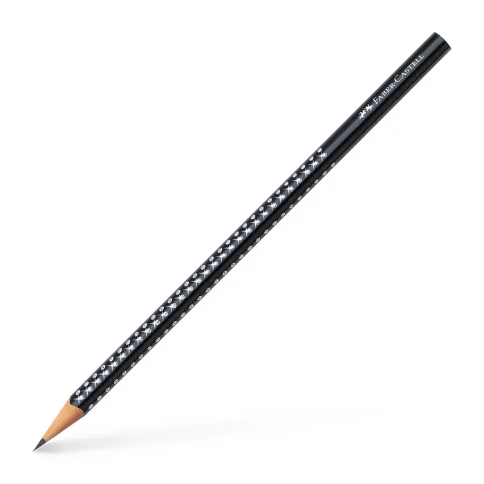 Główne zdjęcie produktu Grafitová tužka Sparkle, černá metalická Faber Castell 118219