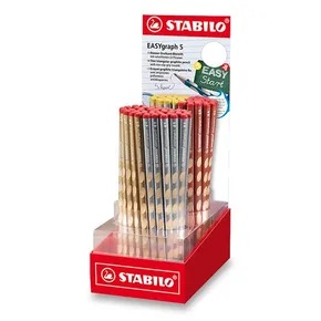 Grafitová tužka Stabilo EASYgraph Metallic stojánek, 90 ks