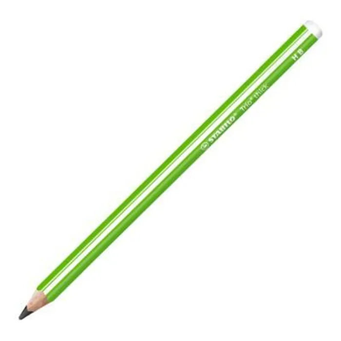 Główne zdjęcie produktu Grafitová tužka STABILO Trio silná zelená HB [1 ks]