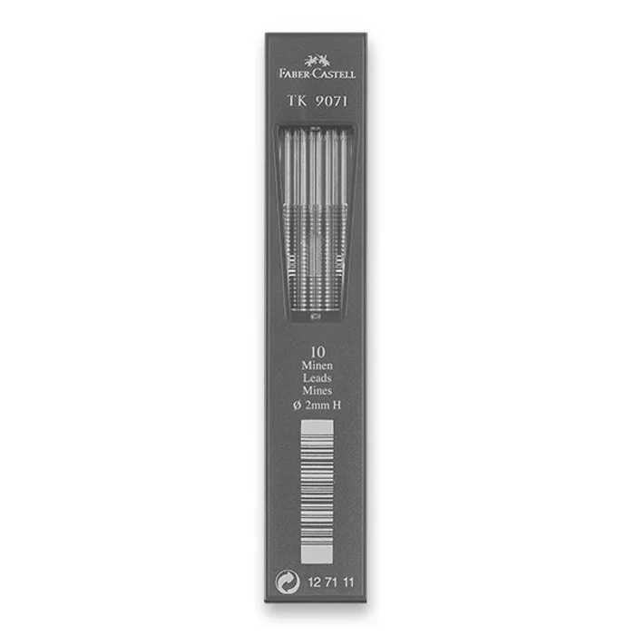 Główne zdjęcie produktu Grafitové tuhy Faber-Castell TK 9071 2 mm,tvrdost H