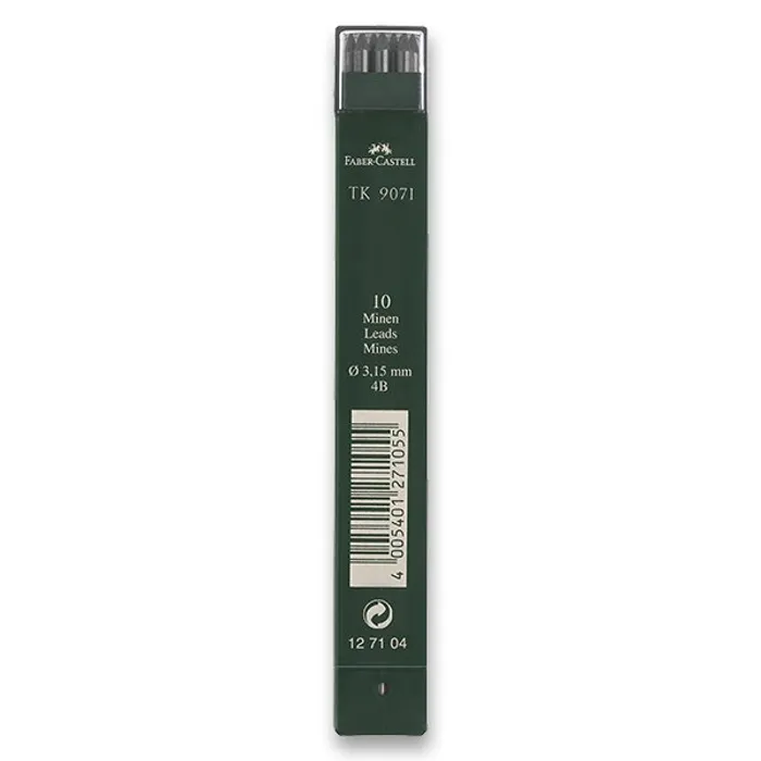 Główne zdjęcie produktu Grafitové tuhy Faber-Castell TK 9071 3,15 mm, tvrdost 4B