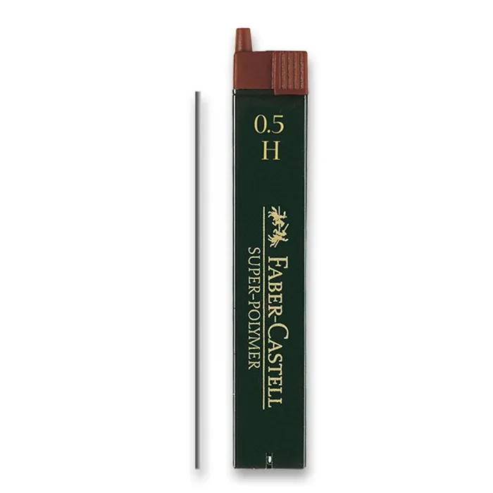 Główne zdjęcie produktu Grafitové tuhy Superpolymer 0.5mm H Faber Castell 120511