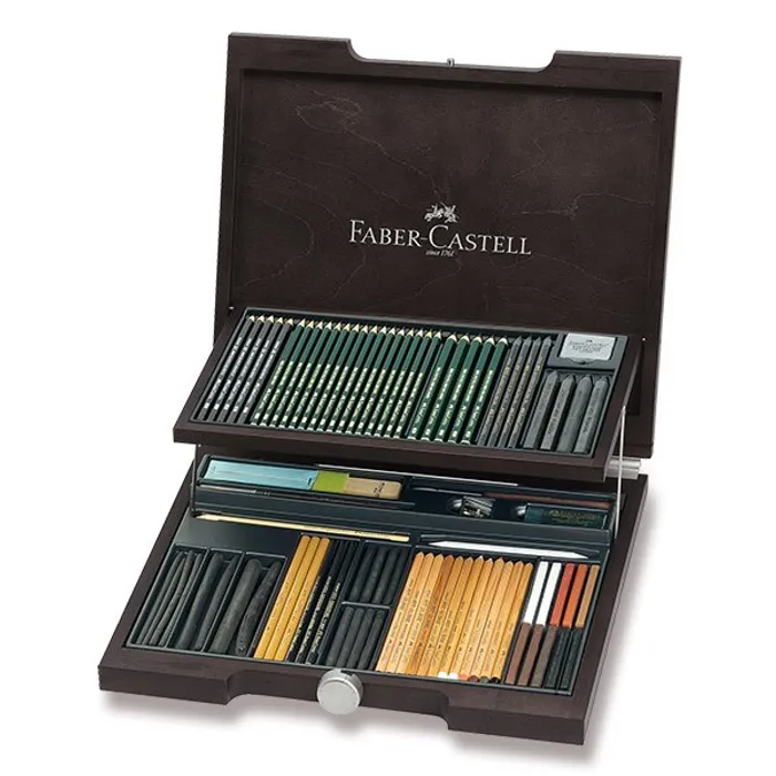 Główne zdjęcie produktu Grafitové tužky Faber-Castell 112971 Pitt Monochrome sada 81 ks