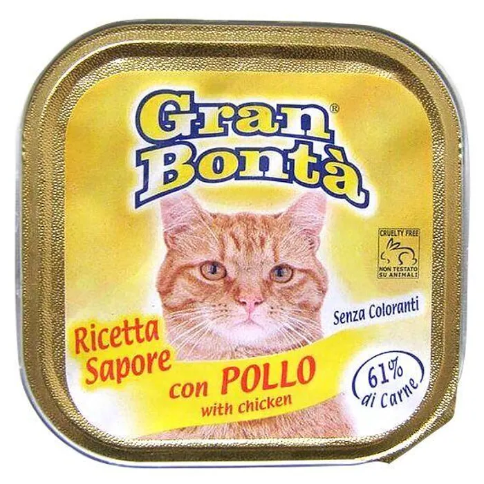Główne zdjęcie produktu GRAN BONTA paštika s kuřecím masem pro kočky 100g