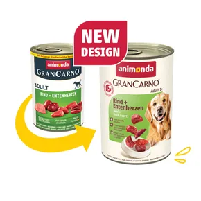 GRANCARNO Adult - wołowina, serce kacze 400g