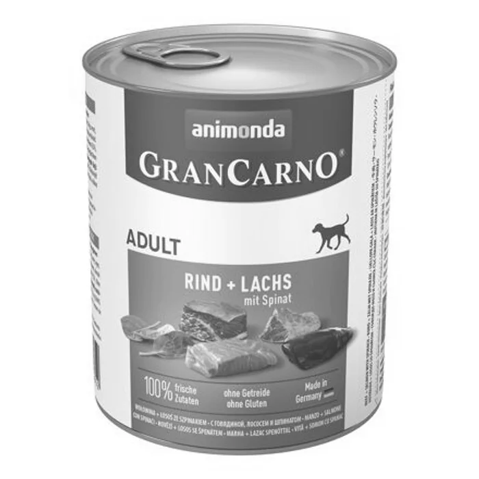 Główne zdjęcie produktu GRANCARNO Adult - losos + špenát 800g