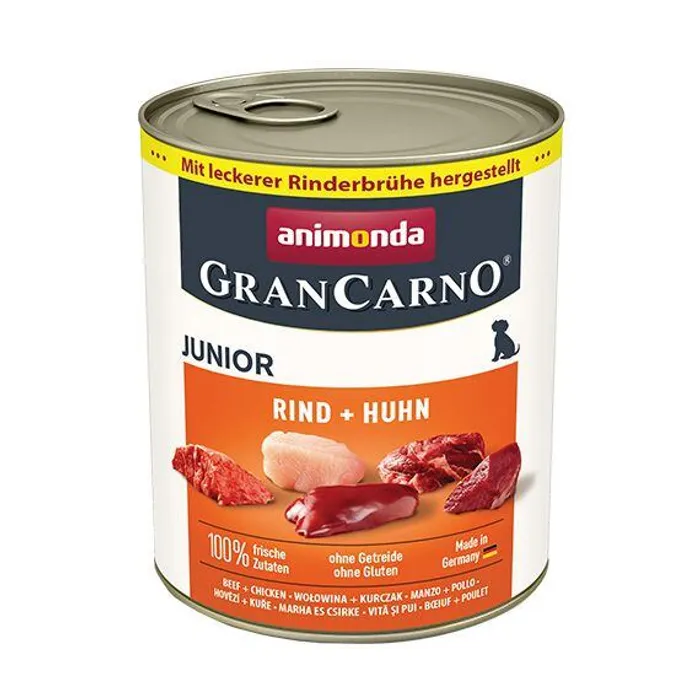Główne zdjęcie produktu GRANCARNO JUNIOR - kuře, hovězí 800g