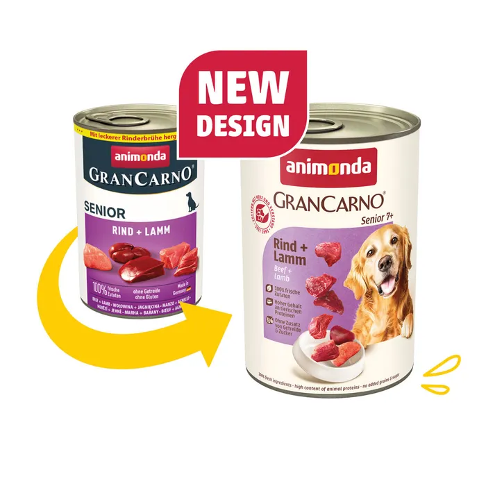 Główne zdjęcie produktu GRANCARNO Senior - hovězí, jehněčí 400g