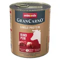 Następne zdjęcie produktu GRANCARNO Single Protein 800 g czystej wołowiny, konserwa dla psów