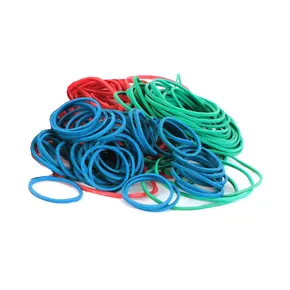 Gumka recepturka wąska różne kolory 1mm średnica 2, 4 & 6 cm [50 g]