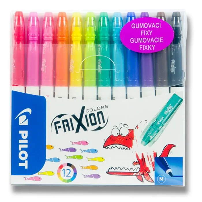 Główne zdjęcie produktu Gumovací fixy Pilot 4204 FriXion Colors 12 barev