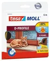 Uszczelka gumowa „tesamoll® D profil 5393”, brązowa, 9 mm x 6 m, TESA