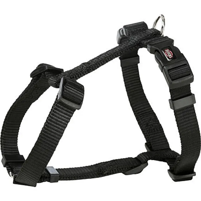 Główne zdjęcie produktu H-postroj PREMIUM - černý S-M:hruď:42-60cm/15mm