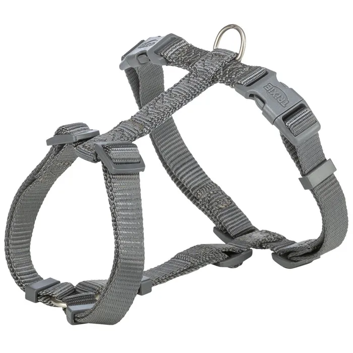Główne zdjęcie produktu H-postroj PREMIUM - grafit M-L:hruď:52-75cm/20mm