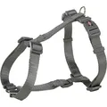 Następne zdjęcie produktu Uprząż H PREMIUM - grafit M-L: obwód klatki piersiowej: 52-75cm/20mm