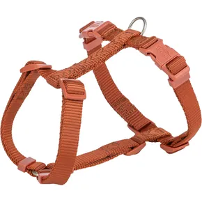 H-postroj PREMIUM, rudý: hrudník: 60-87 cm / 25 mm