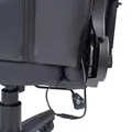 Dla gracza fotel Marvo CH-132, czarna, podświetlenie LED, zagłówek i poduszka lędźwiowa