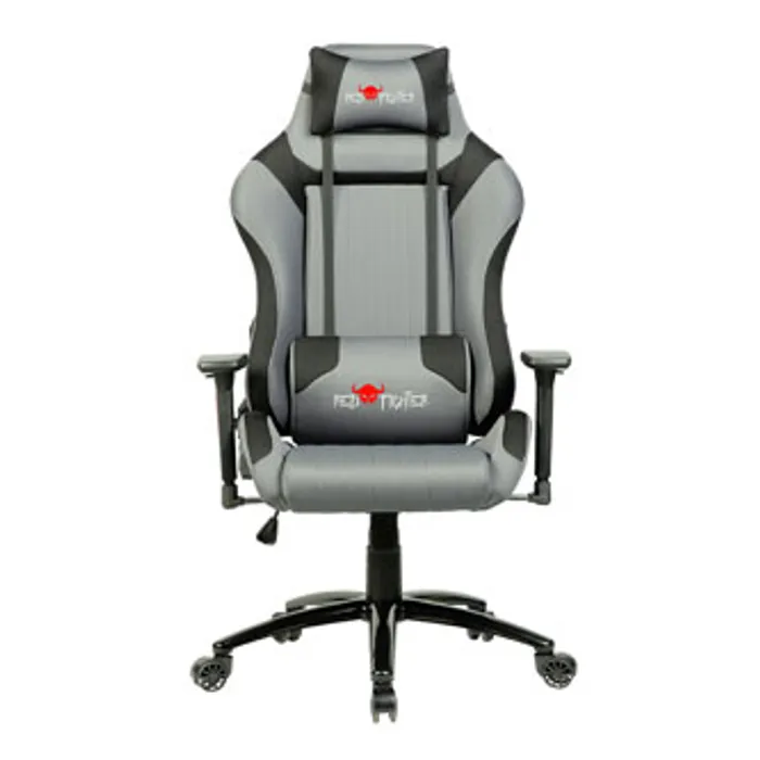 Główne zdjęcie produktu Herní křeslo Red Fighter C3, šedé, odnímatelné polštářky