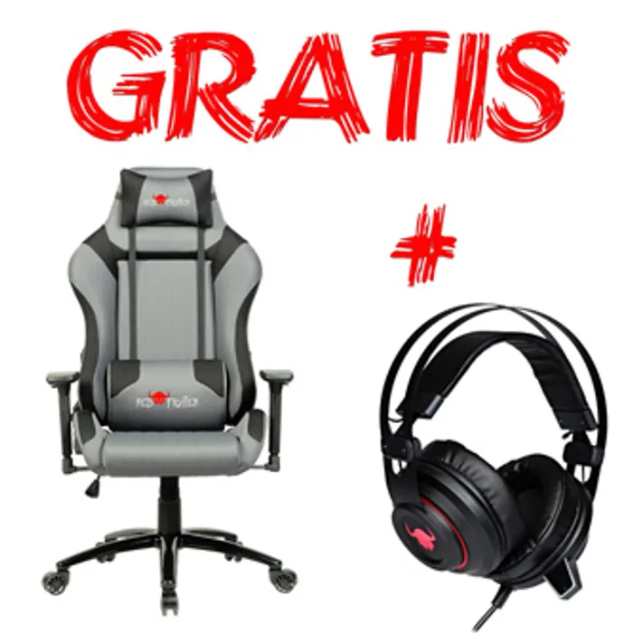Główne zdjęcie produktu Herní křeslo Red Fighter C3, šedé, + sluchátka Red Fighter H3, PROMO